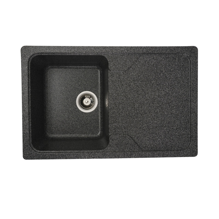 Chiuveta din compozit de granit pentru bucatarie ELEFANT PREMIUM 7850 VERONA Grafit 775 x 495 mm [1]