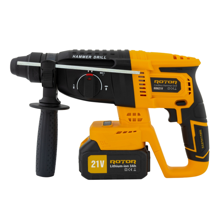 Ciocan rotopercutor cu acumulator, RRH21V ROTOR 21V/3Ah , 1800 rpm, 4450 bpm, [3]