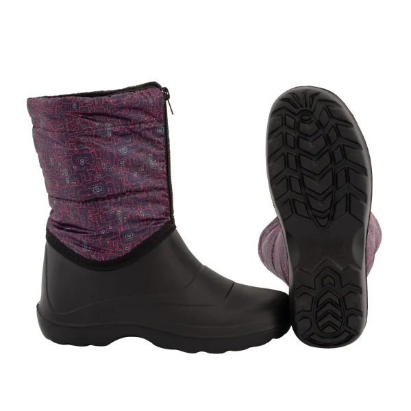 Cizme din PVC Mov/Negru SET 10 PERECHI, Impermeabile, Antiderapante, Captuseala sintetica [2]