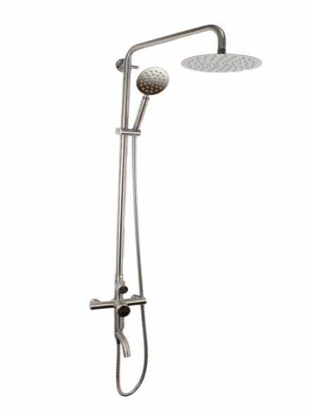 Coloana de dus Mixxus SUS-009-J, 120 cm baterie si para, monocomanda, furtun flexibil [4]