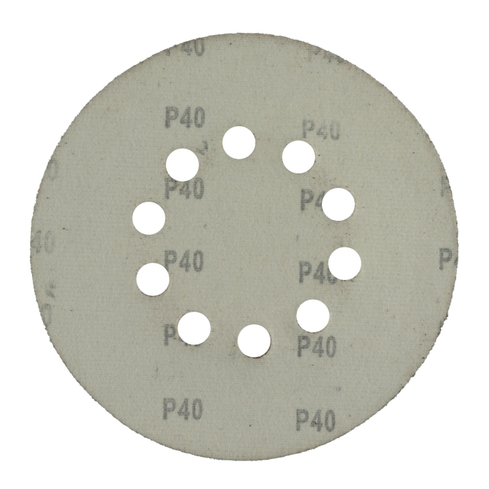 Disc abraziv pentru slefuitor cu excentric KD225.40 PROCRAFT (Set 10 buc)Diametru: 225 mm , Granulatie: P40 [3]