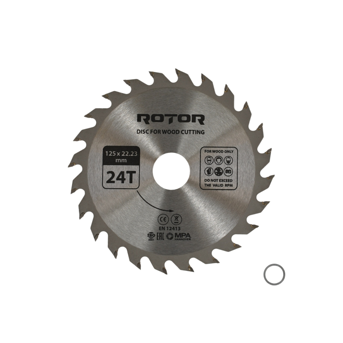 Disc taiat lemn ROTOR 125*22,23 24T [1]