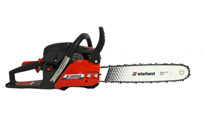 Drujba pe benzina ELEFANT CS5800B, 5.5CP, 3400rpm, 2 lame 2 lanturi, 38/45 cm [6]