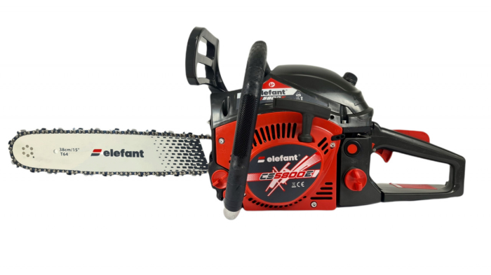 Drujba pe benzina ELEFANT CS5800E, 6CP, 3400rpm, 2 lame 2 lanturi, 38/45 cm [1]