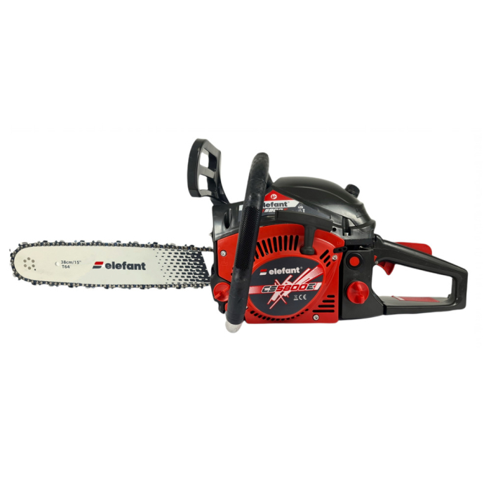 Drujba pe benzina ELEFANT CS5800E, 6CP, 3400rpm, 2 lame 2 lanturi, 38/45 cm [5]