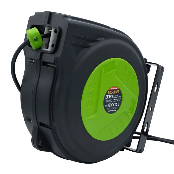 EK15N Cablu prelungitor cu tambur automat 15 metri PROCRAFT [2]