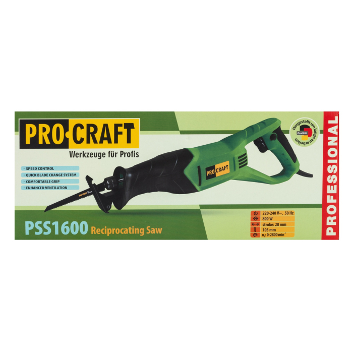 Fierastrau electric tip sabie PROCRAFT PSS1600 , 800 W, 2800 RPM [6]