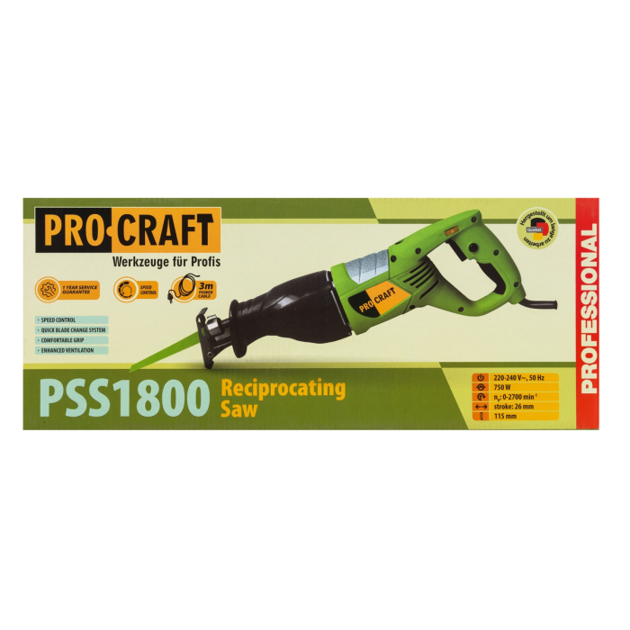 Fierastrau electric tip sabie PSS1800 PROCRAFT 750 W [8]