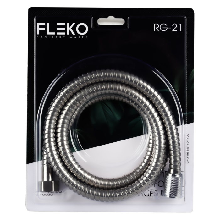 Furtun de dus flexibil din otel inoxidabil, Lungime 150cm FLEKO RG-21-A [1]