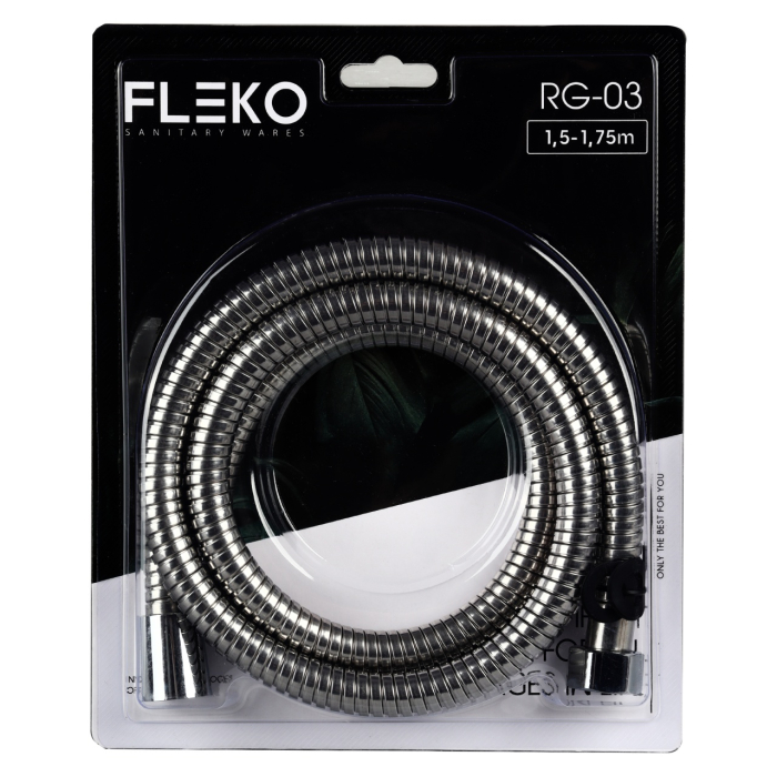 Furtun de dus flexibil din otel inoxidabil, Lungime 175cm FLEKO RG-03-A [1]
