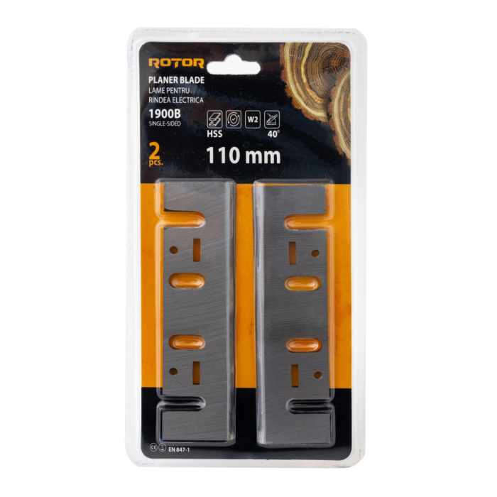 Lama pentru rindea electrica 110 mm, set 2 bucati ROTOR [2]