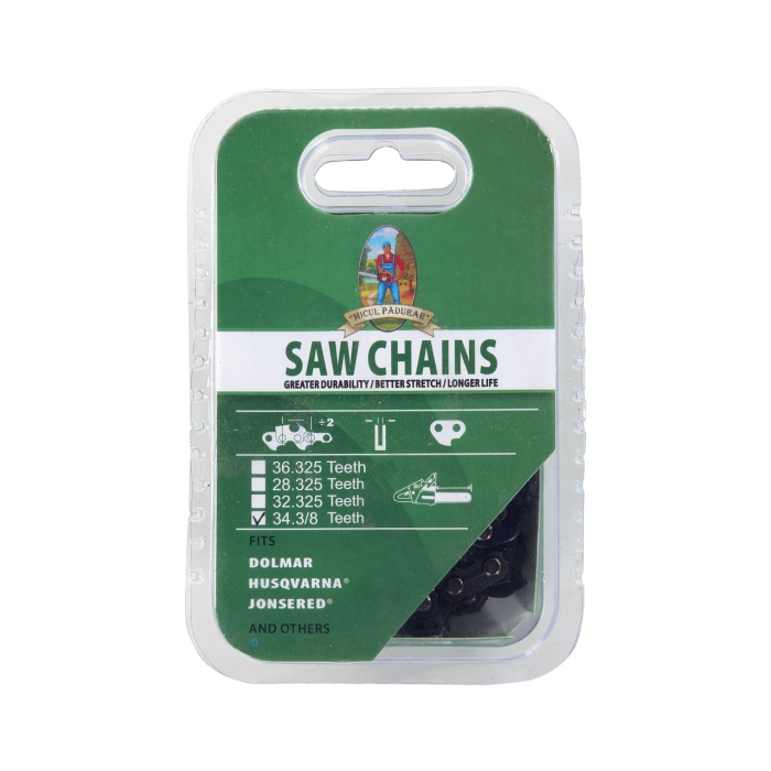 Lant drujba Micul Padurar, lungime 18'', pas 3/8'', grosime 1.5mm, 68 pinteni, 34 dinti, full chisel [4]