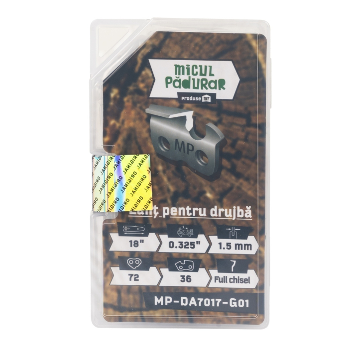 Lant Micul Padurar 18", pas .325", grosime pinten 1.5mm, 72 pinteni, 36 dinti, full-chisel [2]