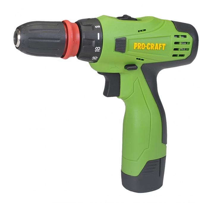 Masina de insurubat cu acumulator Procraft PA12PRO DFR, 12V/2A, 1350 RPM, mandrina 10 mm, 2 baterii [1]