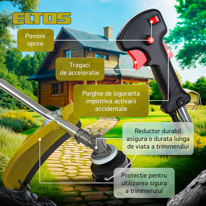 Motocoasa pe benzina EL5500 Eltos 4.7 CP , 5500 Watti [4]