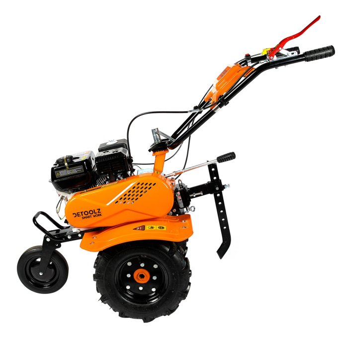Motocultor Detoolz 8cp 212cc, benzina 4T, 3 viteze, pornire manuala, cu roti [7]