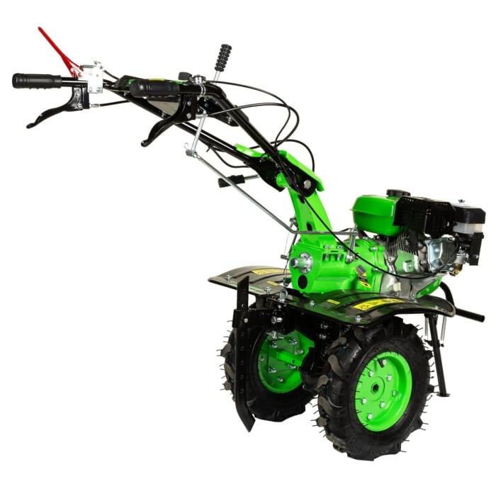Motocultor Micul Fermier, 8.5CP, 212cc, motor pe benzina 4 timpi, 3 trepte de viteza, pornire manuala, cu roti [3]