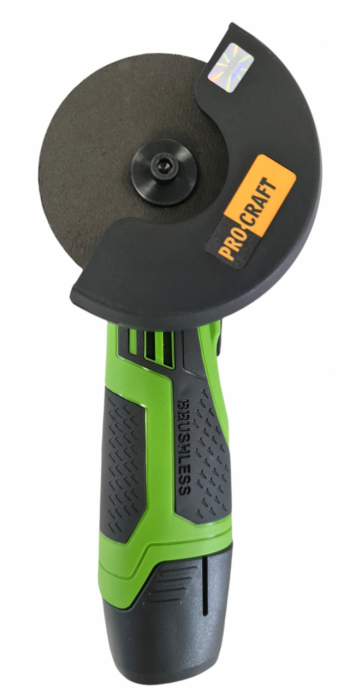 Polizor unghiular cu acumulator Procraft PGA12, 12V / 2Ah, panza 76 mm BRUSHLESS, 20000 rotatii [1]