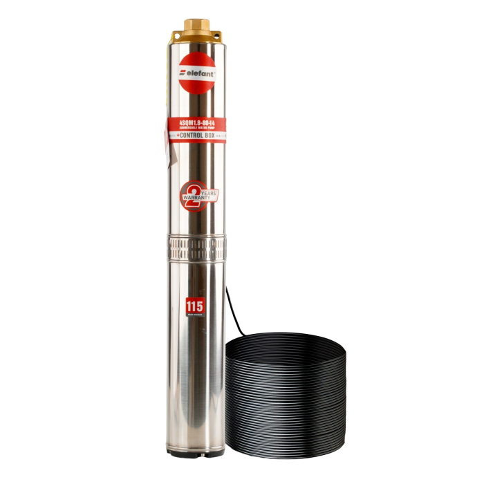 Pompa submersibila multietajata ELEFANT 4SQM1.8-80-14 1630 W, 14 turbine, 3.6 m³/h, bobinaj cupru [1]