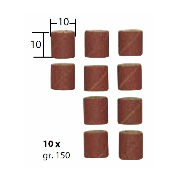 Set 10 tamburi din corindon pentru slefuire, 10mm, GR150, Proxxon 28981 [2]