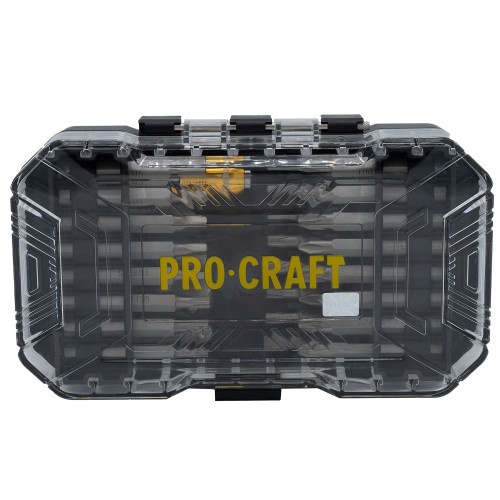 Set biti PROCRAFT BS-37 , 37 piese , biti , adaptoare priza ,chei cu piulita [2]