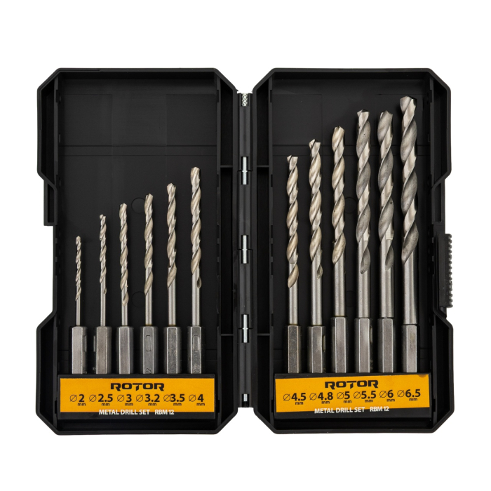 Set burghie metal, HEX, 12 piese ROTOR RBM12 [3]