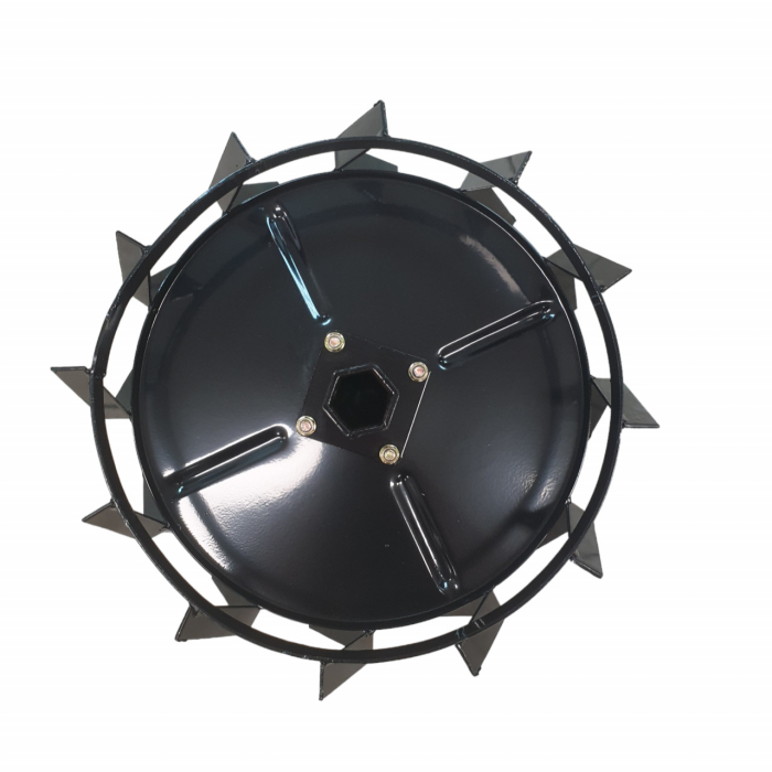 Set roti metalice 470x195 cu manicot, diametru ax 33mm, Elefant [8]