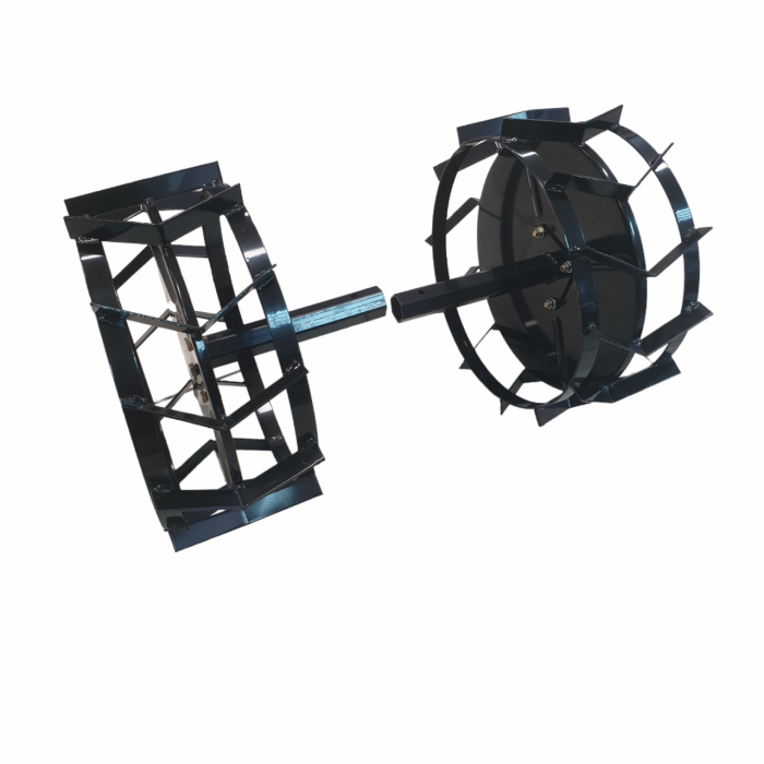 Set roti metalice 470x195 cu manicot, diametru ax 33mm, Elefant [4]