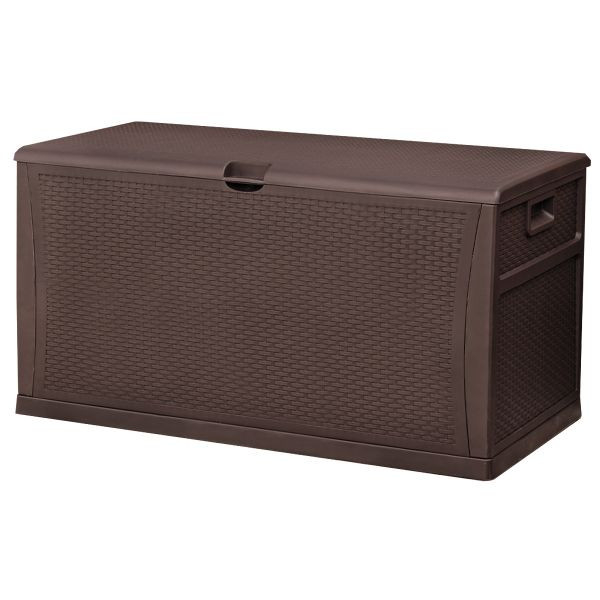TM-SBR46 TOUGH MASTER 460L Storage Box Rattan style, coffee, no hinge [5]