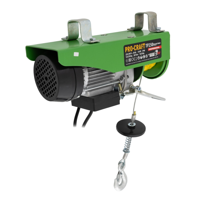 Troliu electric palan Procraft TP250, 510W, cu kit montare Greutate 250kg [2]