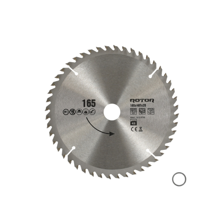 Consumabile  - 165x20 48T disc de taiat lemnul ROTOR