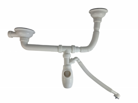 Sanitare  - B710V Sifon pentru chiuveta-dubla