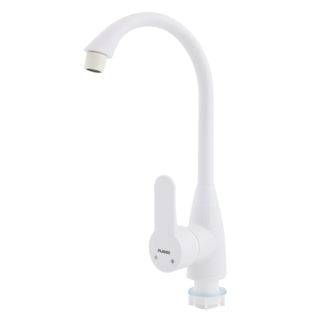 Baterii bucatarie - Baterie bucatarie din plastic PLAMIX Mario-011 White