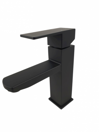 Baterie bucatarie MIXXUS KUB-001 BLACK din otel inoxidabil, Monocomanda, Racorduri incluse [1]