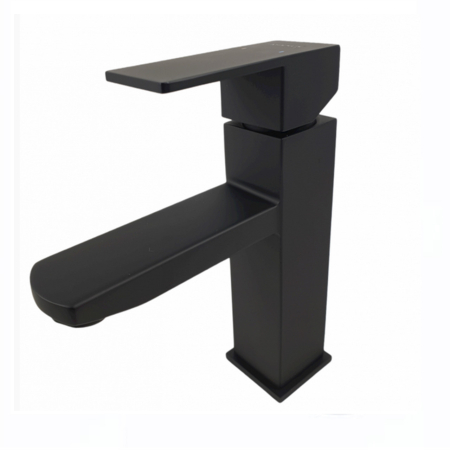 Baterie bucatarie MIXXUS KUB-001 BLACK din otel inoxidabil, Monocomanda, Racorduri incluse [4]