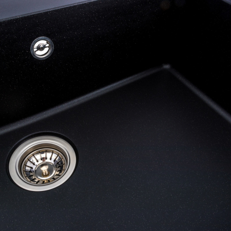 Chiuveta de bucatarie Elefant Premium Bogema, negru metalic , 780 x 500 mm [6]