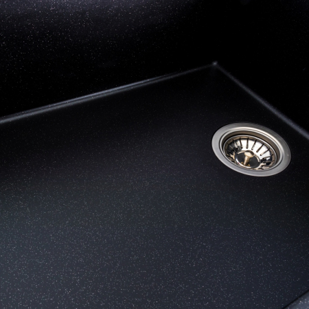 Chiuveta de bucatarie Elefant Premium Diamond Negru metalic, 856x500mm [5]