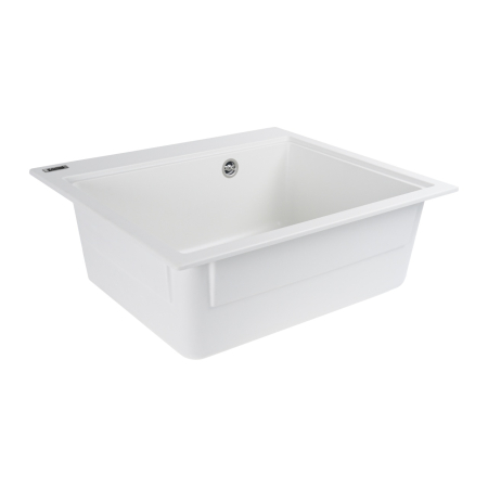 Chiuveta din compozit de granit pentru bucatarie ELEFANT PREMIUM 5852 VESTA Alb 580 x 518 mm [3]