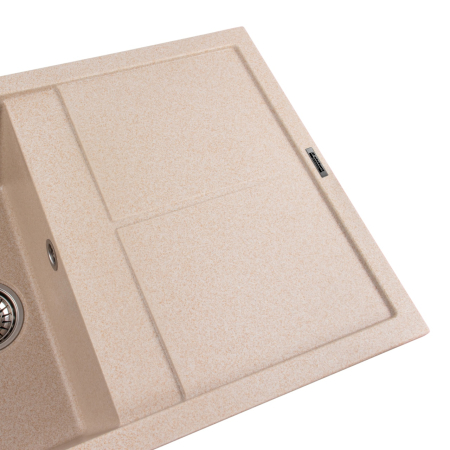 Chiuveta din compozit de granit pentru bucatarie SAFARI BEJ ELEFANT PREMIUM 7850 SELENA [2]