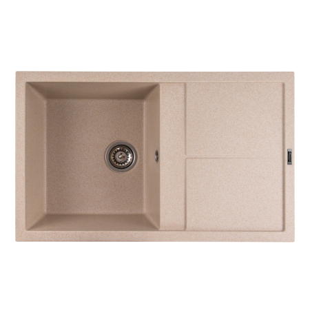 Chiuvete Bucatarie - Chiuveta din compozit de granit pentru bucatarie SAFARI BEJ ELEFANT PREMIUM 7850 SELENA