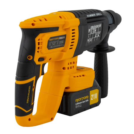 Ciocan rotopercutor cu acumulator, RRH21V ROTOR 21V/3Ah , 1800 rpm, 4450 bpm, [5]