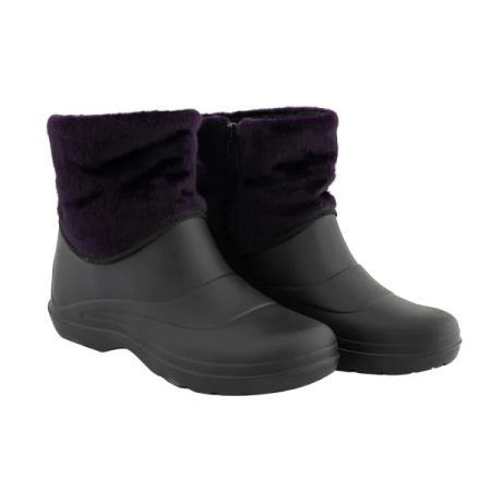  Cizme - Cizme din PVC Femei Mov/Negru SET 10 PERECHI , Impermeabile, Antiderapante, Captuseala sintetica