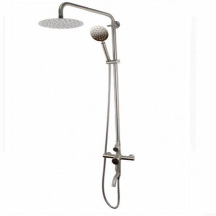 Coloana de dus Mixxus SUS-009-J, 120 cm baterie si para, monocomanda, furtun flexibil [4]