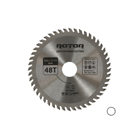  Discuri lemn - Disc taiat lemn ROTOR 125*22,23 48T
