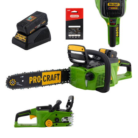 Gradinarit  - Drujba cu acumulator Procraft PKA 40LI, Li-ion, 40 V, 4.0 Ah, 5000 rotatii