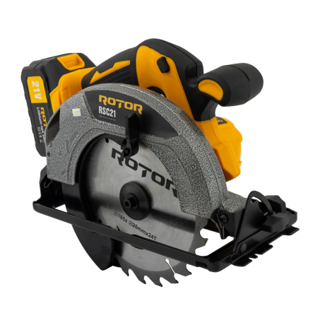 Fierastrau circular pe acumulator ROTOR RSC21, 21V/ 3Ah, 1000 W, 4300 rot/min, Brushless [1]