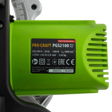 Fierastrau Circular stationar Procraft PGS2100. 1.4 kW, 5000 rpm, taiere in Unghi [3]