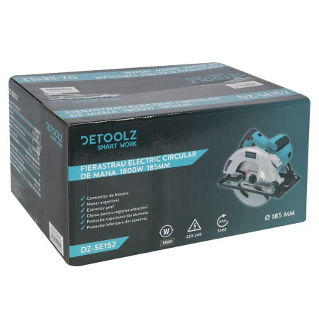 Fierastrau electric circular de mana 1800W 185mm [8]