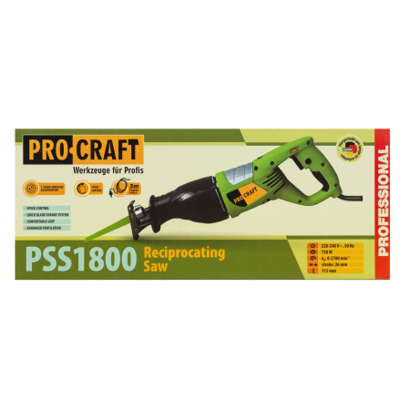 Fierastrau electric tip sabie PSS1800 PROCRAFT 750 W [7]