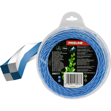 Motocoase si accesorii - FIR MOTOCOASA RANFORSAT - CAROU-RASUCIT 2.7MM / 92M